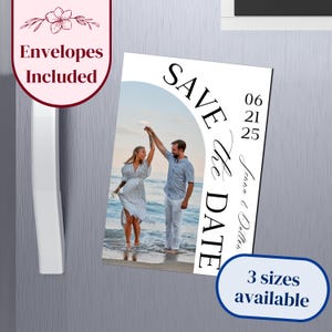Save the Date Magnet, Photo Magnet, Wedding Magnet, Custom Photo Magnet, Save the Dates, Save the Date Card, Wedding Save the Date