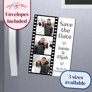 Save the Date Magnet, Photo Magnet, Wedding Magnet, Custom Photo Magnet, Save the Dates, Save the Date Card, Wedding Save the Date