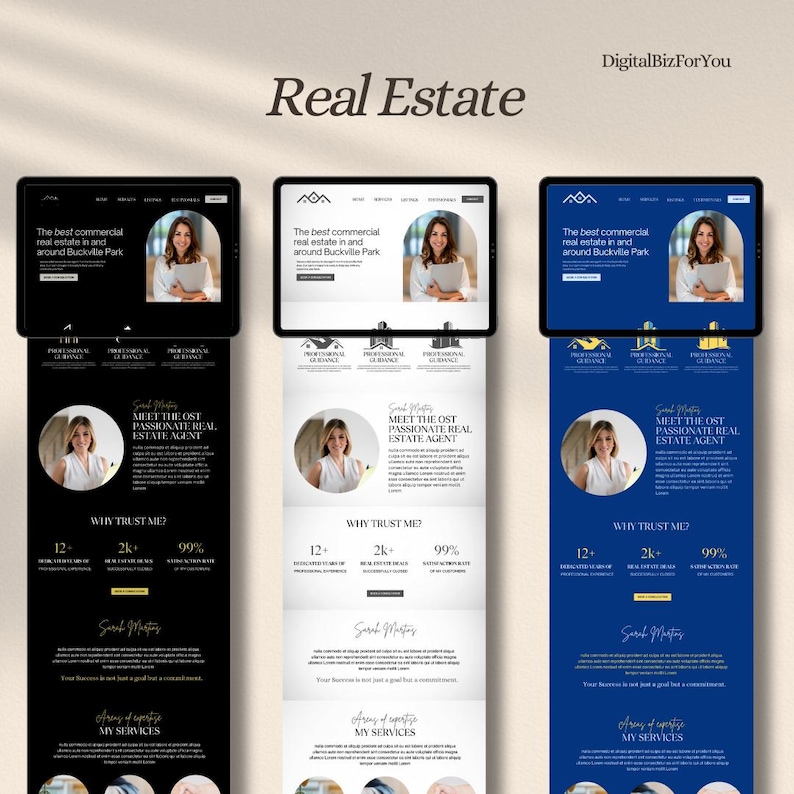 Website Template Bundle – Perfect for Entrepreneurs & Small Businesses