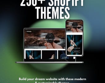 250+ Shopify Themes Bundle, Shopify Theme Pack, Shopify Template Bundle, Premium Shopify Themes and Ecommerce Store Templates