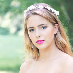 wedding flower crown, wedding headpiece, bridal headband, flower for hair, floral wreath, flower girl,