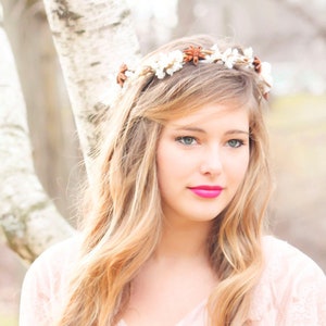 bridal headpiece, wedding accessories, woodland wedding hair crown, rustic headpiece