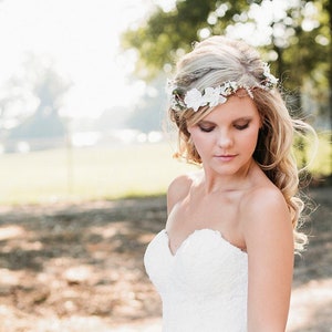 wedding headband, Bridal Flower hair, wedding accessories, wedding headpiece,  Headband, head wreath, hair accessories, flower girl