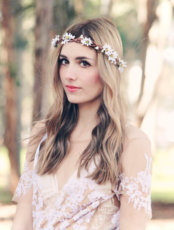 rustic headpiece for wedding