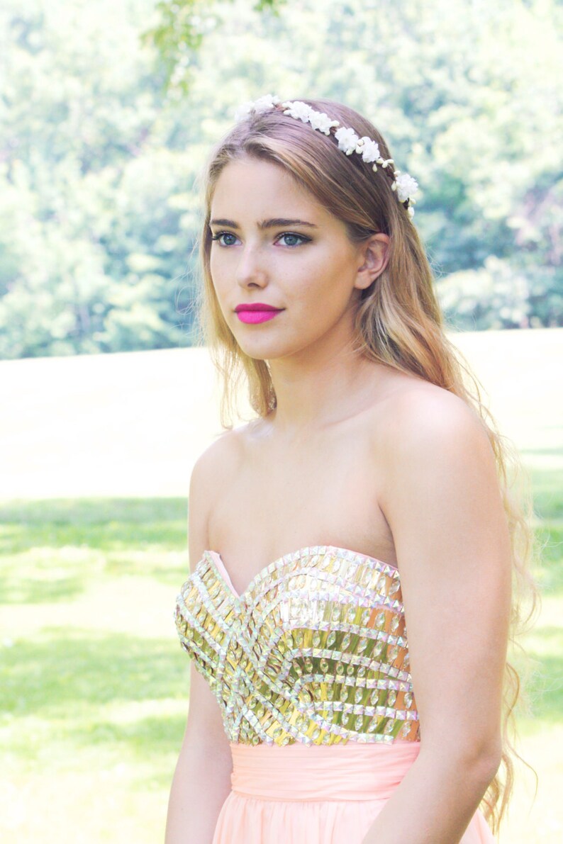 Wedding Flower Crown Wedding Headpiece Bridal Headband Flower for