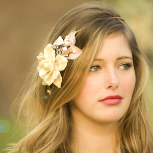 bridal headband, wedding accessories, woodland wedding  crown, bridal hair crown, woodland hair crown, pinecone hair crown