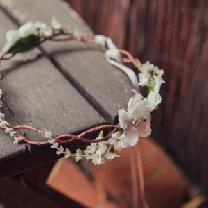 bridal hair acessories, wedding headpiece, woodland flower, bridal hair flower, rustic wedding, bridal headband image 5