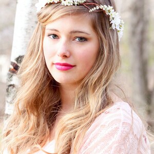 bridal hair acessories, wedding headpiece, woodland flower, bridal hair flower, rustic wedding, bridal headband image 3