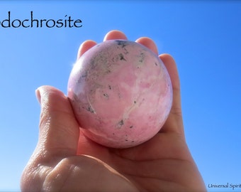 Rhodochrosite Heart Chakra Sphere
