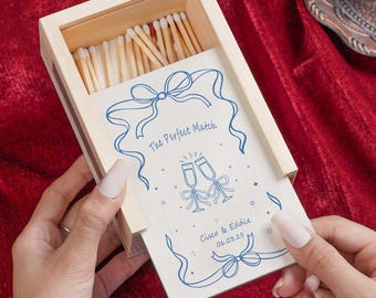 Personalisierte große Streichholzschachtel für Paare, das perfekte Spielgeschenk, Hochzeitsgeschenke, Jahrestagsgeschenk, Verlobungsgeschenk für Frau, Einweihungsgeschenk