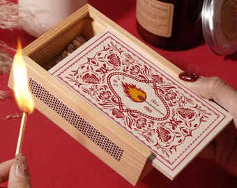 Boîte d'allumettes personnalisée pour couple, cadeau personnalisé pour mariage, cadeau d'anniversaire, cadeau de fiançailles, cadeau de pendaison de crémaillère, cadeau de demoiselles d'honneur