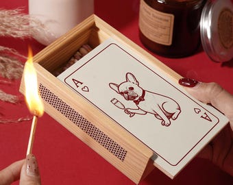 Personalisierte Streichholzschachtel für Paare, perfekte Hochzeitshundegeschenke, Einweihungsgeschenke, Jubiläumsgeschenke, die perfekten Partnergeschenke für Paare