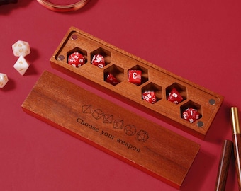 Personalisierte D&D Würfelbox, Würfel Organizer, Daggerheart Würfel, RPG Würfel Rolling Mat Tabletop, Spiel D&D Würfeltablett, Geschenk für DND Player, DM Geschenk