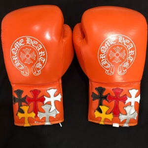 Psychedelic Trippy Hippie Heart Boxing Gloves