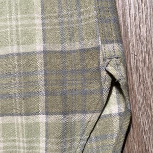 True Vintage 50-tals Pendleton ullrutig flanellskjorta CPO herrskjorta 15 1/4 NOS bild 13