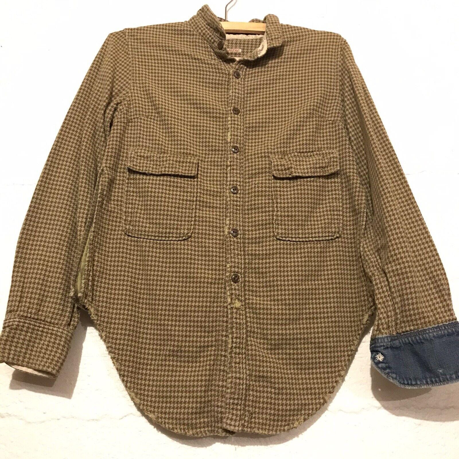 KAPITAL KOUNTRY ダメージ加工 チェック ネル シャツ Kapital Kountry ダメージ加工 チェック柄 フランネルシャツ