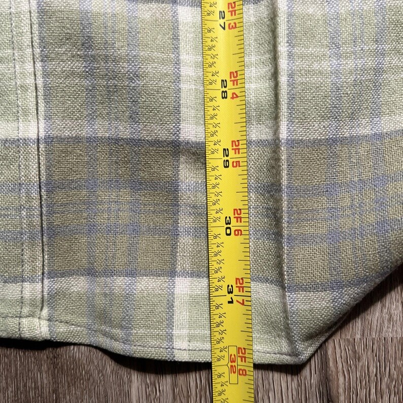 True Vintage 50-tals Pendleton ullrutig flanellskjorta CPO herrskjorta 15 1/4 NOS bild 18