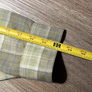 True Vintage 50-tals Pendleton ullrutig flanellskjorta CPO herrskjorta 15 1/4 NOS bild 20