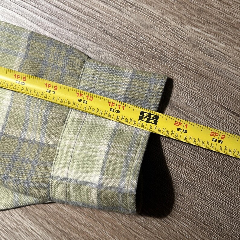 True Vintage 50-tals Pendleton ullrutig flanellskjorta CPO herrskjorta 15 1/4 NOS bild 20