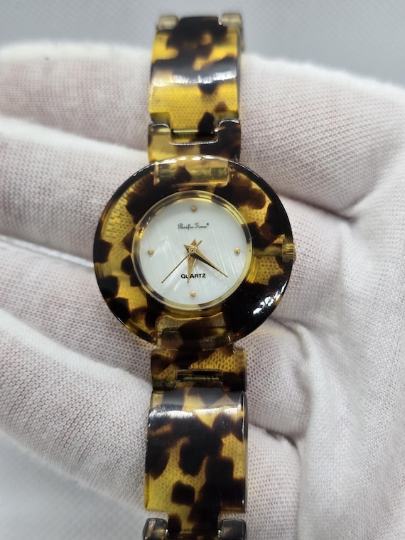 Uhr Leopardenmuster Damenuhr Cheetah Print Damenuhr Runde Uhr mit