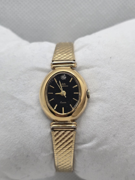 Gold Tone Vintage Oval Womens Wrist Watch Gift Quartz Gold Tone Vintage Oval Womens Wrist Watch Gift Quartz | eBay main image 2