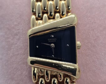 Rare Vintage Seiko Rivoli Asymmetrical Trapezoid Quartz