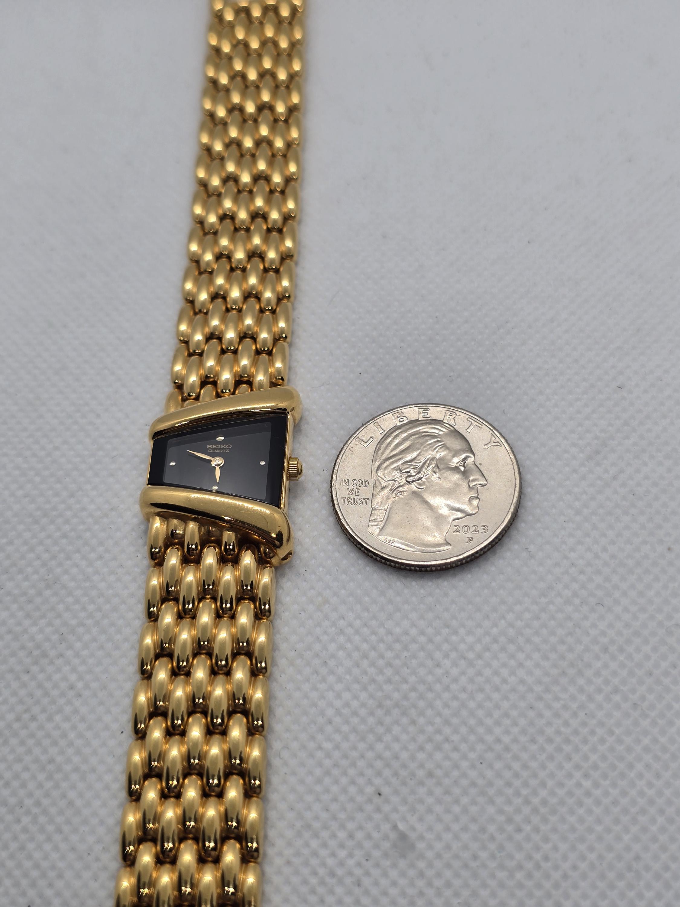 SEIKO　Rivoli ゴールド 腕時計 Rare Vintage Seiko Rivoli Asymmetrical Trapezoid Quartz