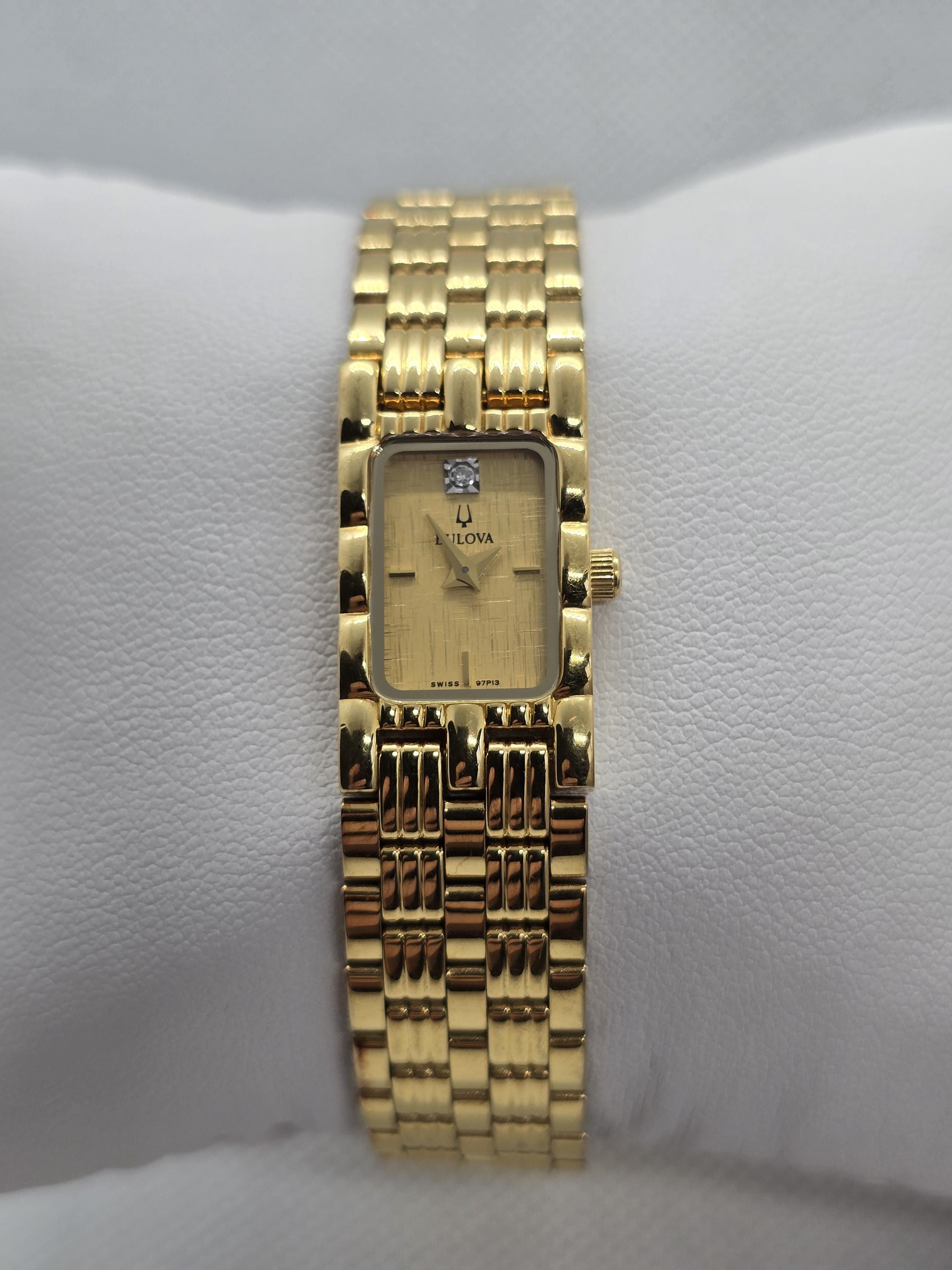 Cinturino Bulova Vintage Anni '60 Oro Giallo RGP Per Donna - Inutilizzato Con Etichette - Foto 3