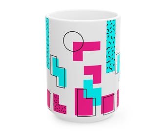 Retro 80s Coffee Mug: Vintage Style Kitchen Decor