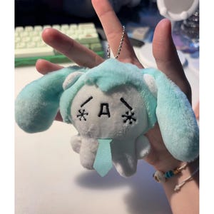 Mini Kawaii Hatsune Miku Plush Keychain, Cute Anime Plush Doll Pendant, Birthday Gift for Anime Lover