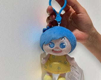 Cartoon Emotion Plush Keychain, Mini Stuffed Doll Pendant Toy, Gift for Friends and Kids