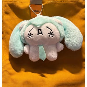 Hatsune miku Keychain Plush, Cute Anime Plush Doll Pendant, Birthday Gift for Anime Lover