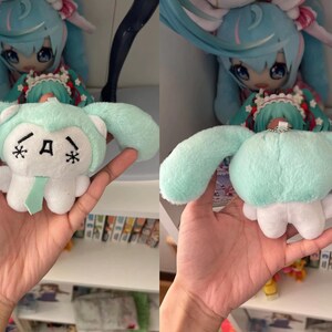 Mini Kawaii Hatsune Miku Plush Keychain, Cute Anime Plush Doll Pendant, Birthday Gift for Anime Lover