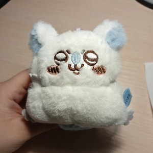 Fluffy Stuffed Doll Keychain, Kawaii Plush Pendant Toy, Cute Bag Charm Gift for Girls