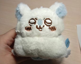 Fluffy Stuffed Doll Keychain, Kawaii Plush Pendant Toy, Cute Bag Charm Gift for Girls