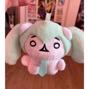 Mini Kawaii Hatsune Miku Plush Keychain, Cute Anime Plush Doll Pendant, Birthday Gift for Anime Lover