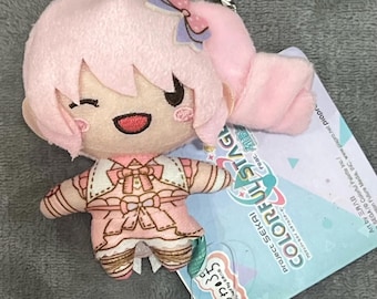 Chaveiro de pelúcia inspirado em anime, mini pingente de mochila macio, presente fofo para ela ou ele