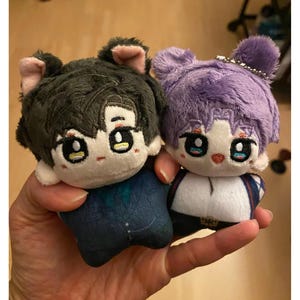 Love and Deepspace Keychain Plush, Rafayel Zayne Xavier Sylus Keychain Charm, Gift For Her