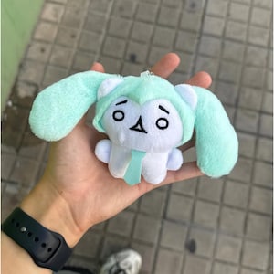 Mini Kawaii Hatsune Miku Plush Keychain, Cute Anime Plush Doll Pendant, Birthday Gift for Anime Lover