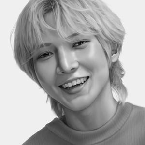 ateez yeosang print, realism art