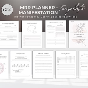Manifestation Planner | Printable Goal-Setting & Manifestation Tracker | Create Your Dream Life
