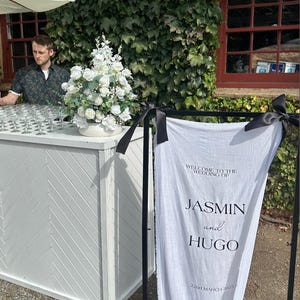 Linen Welcome Signage