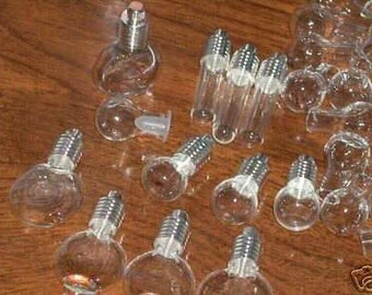 5pc. Lot  MIX Small Glass tiny miniature pendant necklace charm potion bottles New