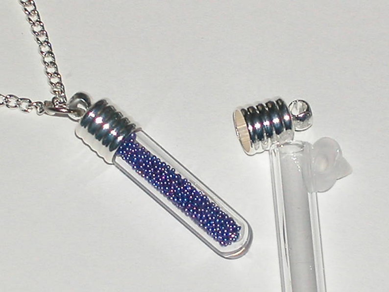 10pc Wholesale MIX Lot Small Glass tiny miniature pendant necklace charm potion vials bottles New