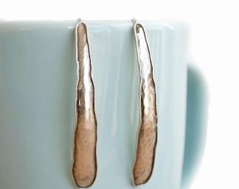 Elongated Sterling Earrings