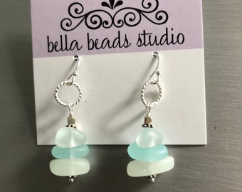 Sea Glass Cairn Earrings