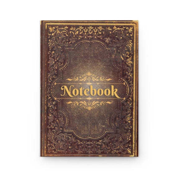Vintage Hardcover Journal: Elegant Writing Notebook, Daily Planner