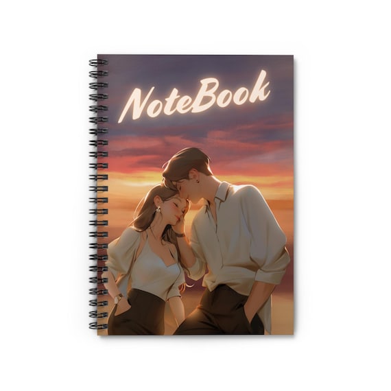 Romantic Scene Spiral Notebook: 90gsm Paper, 6x8 Travel Size