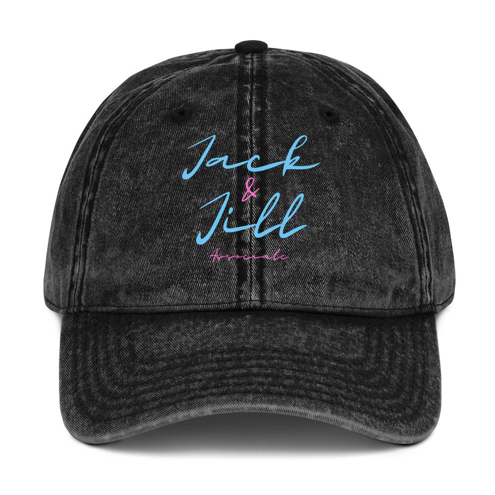 Jack and Jill Associate Vintage Cotton Twill Cap - Jack and Jill Unisex Hat - Teen Conference Cap