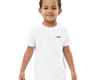 Jack and Jill Kids Organic Cotton T-Shirt - Pink and Blue